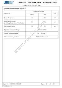 LTST-S326TGKRKT Datasheet Page 3