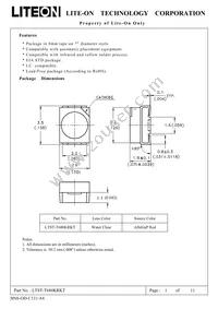 LTST-T680KRKT Datasheet Cover