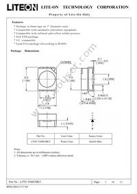 LTST-T680UBKT Datasheet Cover