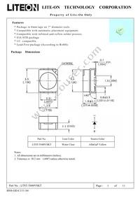 LTST-T680VSKT Datasheet Cover