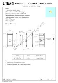 LTW-270TLA Datasheet Page 2