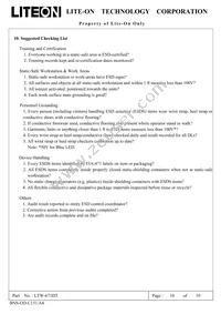 LTW-673DT Datasheet Page 10