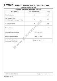 LTW-87HD4B Datasheet Page 2