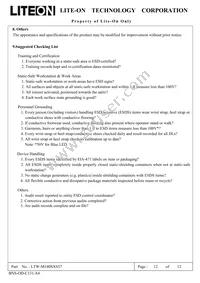 LTW-M140SXS57 Datasheet Page 12