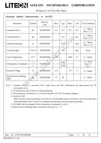 LTW-M140SZS40 Datasheet Page 3