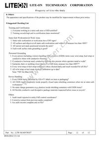 LTW-M140VWS57 Datasheet Page 13