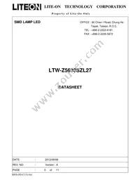 LTW-Z5630SZL27 Datasheet Cover