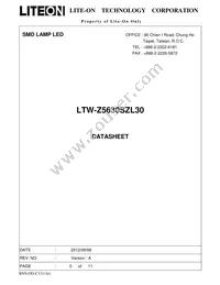 LTW-Z5630SZL30 Datasheet Cover