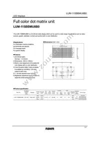 LUM-115BBMU8B0 Datasheet Cover