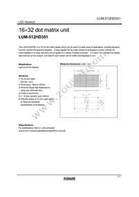LUM-512HD351 Datasheet Cover