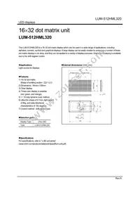 LUM-512HML320 Datasheet Cover