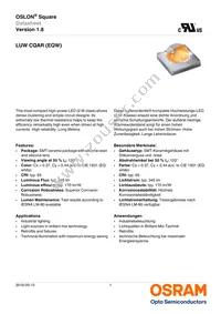 LUW CQAR-NQNS-MMMR-1-700-R18-Z-XX Datasheet Cover