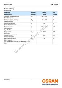 LUW CQDP-LQLS-5E8G-1 Datasheet Page 3