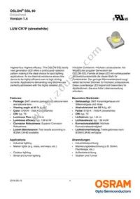 LUW CR7P-LTLU-HQJQ-L1L2-350-R18-XX Datasheet Cover