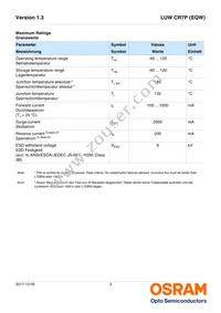 LUW CR7P-LTMP-MMMW-1-350-R18 Datasheet Page 3