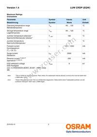 LUW CRDP-LUMP-MMMW-1-350-R18-XX Datasheet Page 3