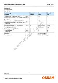 LUW F65G-KXLY-5P7R Datasheet Page 4