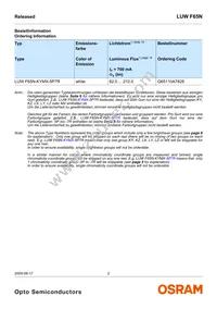 LUW F65N-KYMX-5P7R-Z Datasheet Page 2