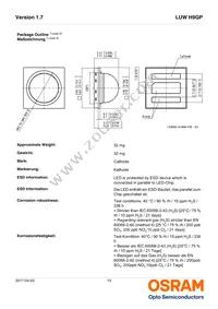 LUW H9GP-KYLY-5F8G-1-350-R18-Z Datasheet Page 13