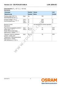 LUW JDSH.EC-FQFS-5E8G-1 Datasheet Page 4