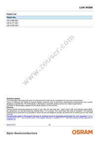 LUW W5SM-KYLX-5F8G-1-350-R18-Z-AL Datasheet Page 20