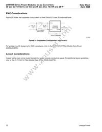 LUW025F Datasheet Page 12