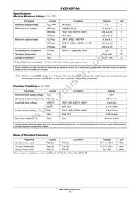 LV25500PQA-NH Datasheet Page 2