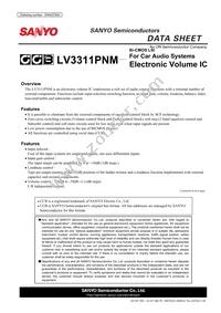 LV3311PNM-TLM-E Datasheet Cover