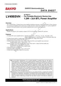 LV4985VH-TLM-H Datasheet Cover