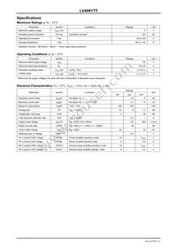 LV4991TT-TLM-E Datasheet Page 2