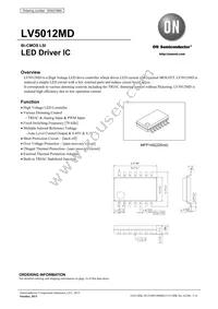 LV5012MD-AH Datasheet Cover