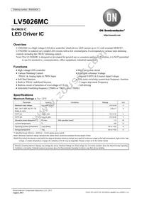 LV5026MC-AH Datasheet Cover