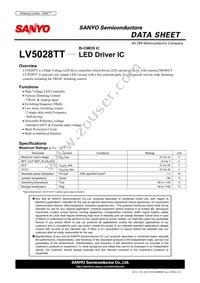 LV5028TT-TLM-H Datasheet Cover