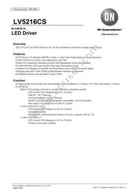 LV5216CS-TE-L-E Datasheet Cover