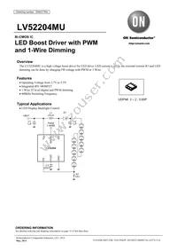 LV52204MUTBG Datasheet Cover