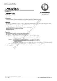 LV5223GR-TE-L-E Datasheet Cover