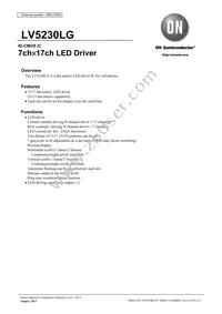 LV5230LG-TLM-H Datasheet Cover