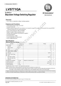 LV5771QA-2H Datasheet Cover