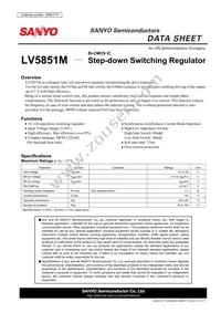 LV5851M-TLM-H Datasheet Cover