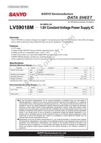 LV59018M-TLM-H Datasheet Cover