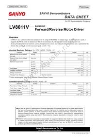 LV8011V-TLM-E Datasheet Cover