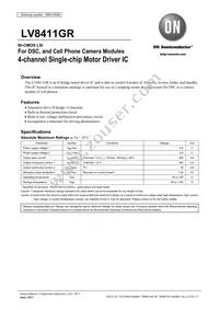 LV8411GR-E Datasheet Cover