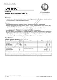 LV8491CT-TE-L-H Datasheet Cover