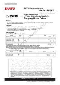 LV8549M-TLM-H Datasheet Cover
