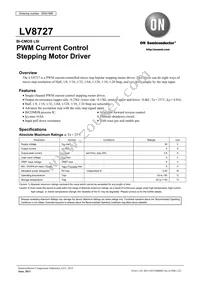 LV8727-E Datasheet Cover