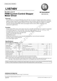 LV8740V-MPB-E Datasheet Cover