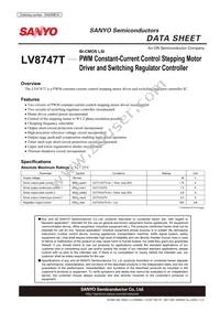 LV8747T-TLM-E Datasheet Cover