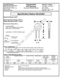 LVR008S-2 Datasheet Cover