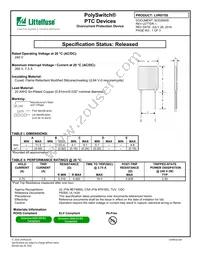 LVR075S-2 Datasheet Cover