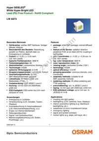 LW A673-P2R1-5K8L-Z Datasheet Cover